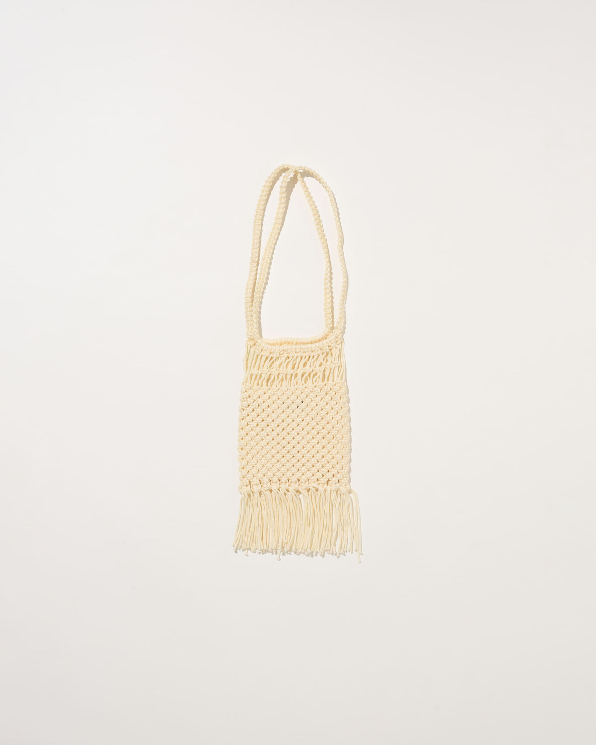 KBG-2212 Off WhiteFRINGE MESH MINI BAG OFF WHITE フリンジ メッシュ